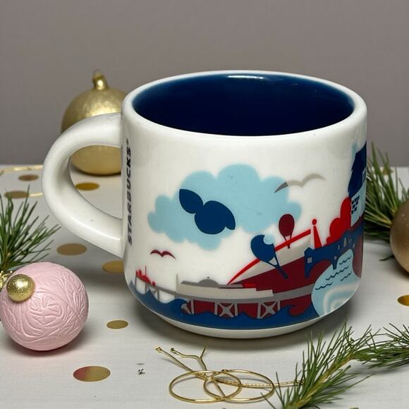Starbucks You Are Here England Mug Ornament 2oz Espresso Mini EUC - Picture 4 of 7